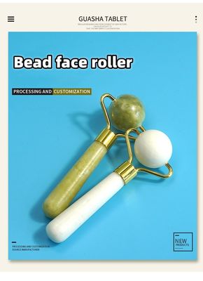 Massageausrüstung kundenspezifische kugelförmige Gua Sha Roller Werkzeug für das Gesicht Schaben Massage Roller Produkte Guasha