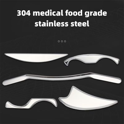 Messing-Massage-Ausrüstung 2024 Edelstahl Gua Sha Long Bar Metall Guasha Schraubwerkzeug für Muskeln und Gewebe