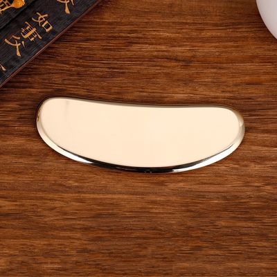 Professionelles Massagetool Gold Kupfer Messing Griff Gesichtsmassager Guasha Board mit hoher Qualität