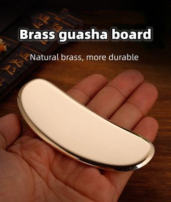 Professionelles Massagetool Gold Kupfer Messing Griff Gesichtsmassager Guasha Board mit hoher Qualität