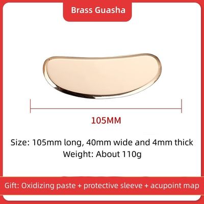 Professionelles Massagetool Gold Kupfer Messing Griff Gesichtsmassager Guasha Board mit hoher Qualität