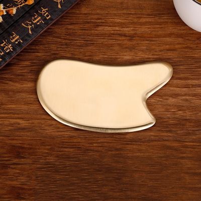 Gesichts-/Körpermassage-Werkzeug 2024 Messing Metall Gua Sha Scraping Board für Gesichts-Spa-Massager und Meridian Massage Hautpflege