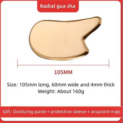 Gesichts-/Körpermassage-Werkzeug 2024 Messing Metall Gua Sha Scraping Board für Gesichts-Spa-Massager und Meridian Massage Hautpflege