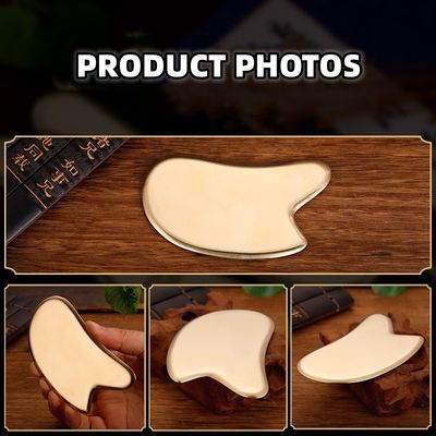 Gesichts-/Körpermassage-Werkzeug 2024 Messing Metall Gua Sha Scraping Board für Gesichts-Spa-Massager und Meridian Massage Hautpflege