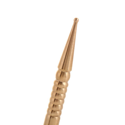 Massagegeräte Gold/Silber Doppelkopf-Stift Kupfer-Ohr- und Körperpunkt-Sonde Akupunktur-Brass-Suche Gesichtsreflexologie-Stift