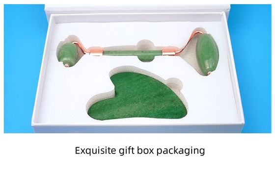 Gesichtsmassager Massagetools Set Gua Sha Board Gesicht Roller Guasha Stein Körper Selbstpflege Spa Anti-Aging Beauty Geschenkbox