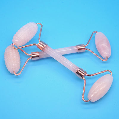 Rose Quarz Gua Sha Gesichtsrolle Massagetool Guasha Stein Körper Selbstpflege Spa Anti-Aging Gesichtsschönheit Geschenkbox in Rosa