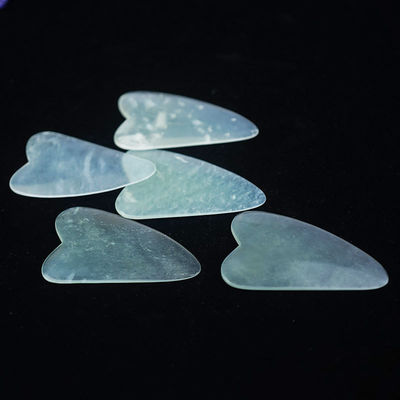 Gesichtsreinigung Dünnes Xiuyan Jade Gua Sha Board Guasha Gesichts-Körpermassage-Werkzeug Für Ganzkörper-Muskelmassage im Schönheitssalon
