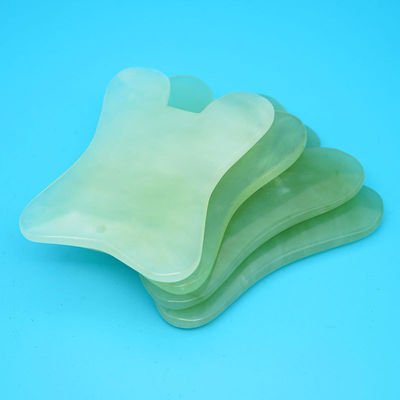 2024 Natürliche U-Form Xiuyan Jade Gua Sha Schrauben Massagebrett für Ganzkörpermassage Gesichtsmassager Haut Schönheitswerkzeug