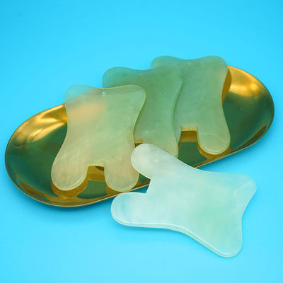 2024 Natürliche U-Form Xiuyan Jade Gua Sha Schrauben Massagebrett für Ganzkörpermassage Gesichtsmassager Haut Schönheitswerkzeug