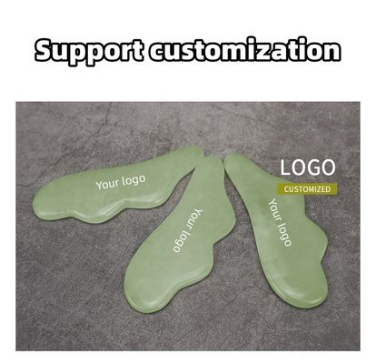 Hautverstärkung Lifting Entfernen Falten Natürliche Xiuyan Jade Gua Sha Schrauben Massagebrett Custom Logo 2024 Best Product