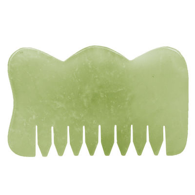 Customized Logo Availabled M Form Jade Gua Sha Stone Kopfmassager für Haargesundheitspflege und Kopfhautmassage in Schönheitssalons