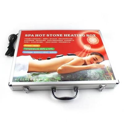 Body Massage Spa Essential 22-Piece Bian Stone Energy Stone Set mit automatischem Thermostatik-Hot Compress und Guasha-Tools