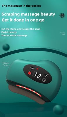 Körpermassage Ausrüstung Intelligente Gesichtsmassage Bianstone Nadel Stein elektrische Schaben-Instrument mit heißem Kompress