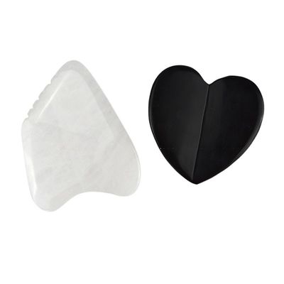 Custom Gua Sha Body Massager Schwarzer Bianstone Guasha Brett für Muskelmassage und Physiotherapie