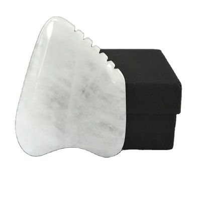 Körpermassager Gua Sha Gesichtsschablone Weißer Jade Stein Guasha Werkzeug für Gesicht und SPA Akupunktur Massage Ausrüstung