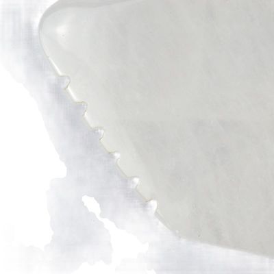 Körpermassager Gua Sha Gesichtsschablone Weißer Jade Stein Guasha Werkzeug für Gesicht und SPA Akupunktur Massage Ausrüstung