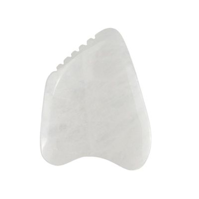 Körpermassager Gua Sha Gesichtsschablone Weißer Jade Stein Guasha Werkzeug für Gesicht und SPA Akupunktur Massage Ausrüstung
