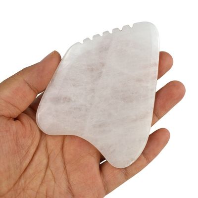 Körpermassager Gua Sha Gesichtsschablone Weißer Jade Stein Guasha Werkzeug für Gesicht und SPA Akupunktur Massage Ausrüstung