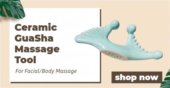 Muskelmassage Keramik Gua Sha Board Anti Cellulite Therapie Maschine für blaue Gesichtsmassage Werkzeuge