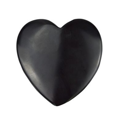 2024 Herzform Natürlicher schwarzer Bian Stein Gua Sha Schrauben Massagetool für Lymphdrainage Muskelmassage Funktion