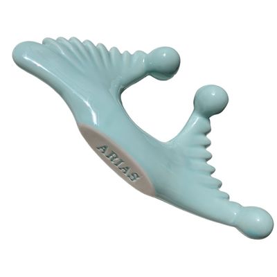 Blaues keramisches Gua Sha Massagetool für die Lymphdrainage und die Wiederbelebung der Haut
