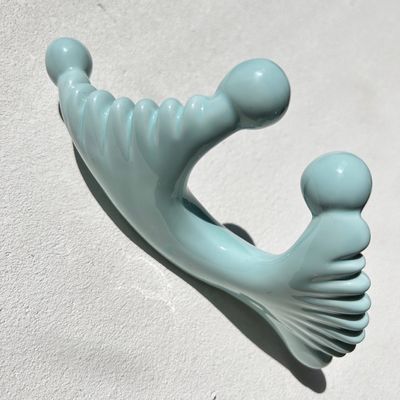 Blaues keramisches Gua Sha Massagetool für die Lymphdrainage und die Wiederbelebung der Haut