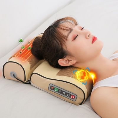 2023 Design Körpermassage Shiastu Vibrationsheizung Elektrischer Rückenmassager Kissen mit Wärme-Infrarot-Physotherapiefunktion