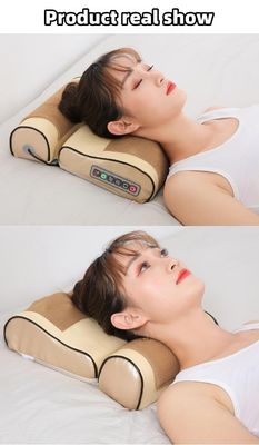 2023 Design Körpermassage Shiastu Vibrationsheizung Elektrischer Rückenmassager Kissen mit Wärme-Infrarot-Physotherapiefunktion