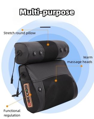 2023 Home Elektrische Halskissen Shiatsu Rückenmassager mit Wärmefunktion und kundenspezifisches Logo