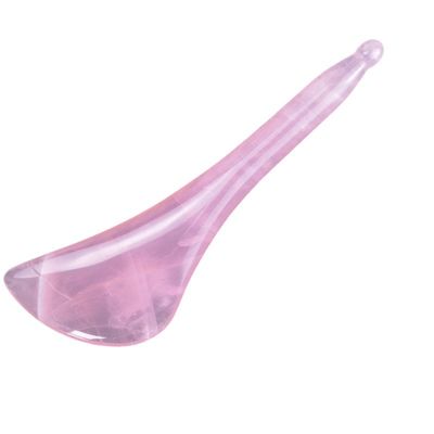 Körpermassage-Werkzeug Rose Quarz Gua Sha Pen verfügbar Logo für Gesichts- und Augenacupuncture Stick