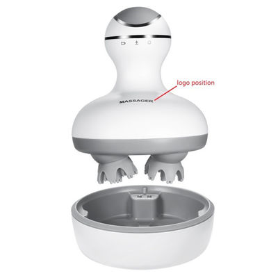 Personalisiertes Logo verfügbard Mini Handheld Vibrating Body Massager Gerät für Kopfmassage Bereich in weißem Aussehen