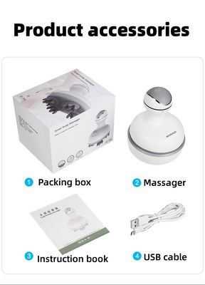 Personalisiertes Logo verfügbard Mini Handheld Vibrating Body Massager Gerät für Kopfmassage Bereich in weißem Aussehen