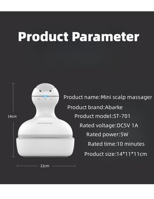 Personalisiertes Logo verfügbard Mini Handheld Vibrating Body Massager Gerät für Kopfmassage Bereich in weißem Aussehen