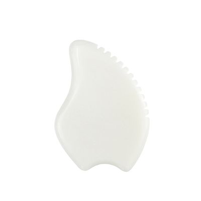 Hautpflege Schönheitssalon Werkzeug Natürliche Weiße Jade Stein Gua Sha Schablone für Körpermassage Therapie