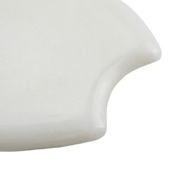 Hautpflege Schönheitssalon Werkzeug Natürliche Weiße Jade Stein Gua Sha Schablone für Körpermassage Therapie