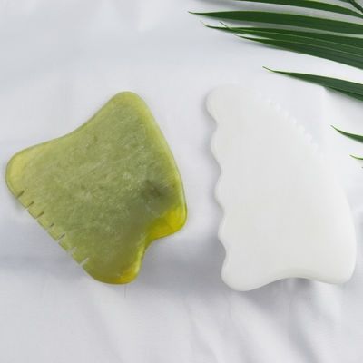 OEM und ODM natürliche Xiuyan Jade Gesichts-Guasha-Massagegeräte für Körpermassage-Ausrüstung