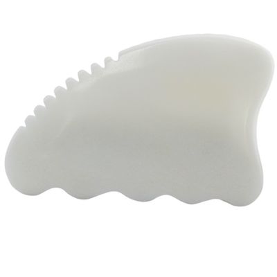 Massagetool Natürlicher Weißer Jade Stein Gua Sha Schraubbrett für Körpermassager Gesichtsschönheit Anti-Aging Hautpflege-Tool