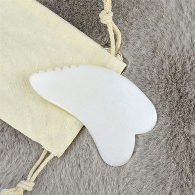 Körpermassager Gua Sha Schrauben Massagetool Weißer Jade Guasha Brett Schrauber Natur Jade Stein