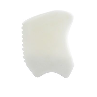 Körpermassage-Werkzeug mit natürlichem weißen Jade-Stein Gua Sha Scraping Board Guasha Facial Spa Hautpflege Beauty Salon