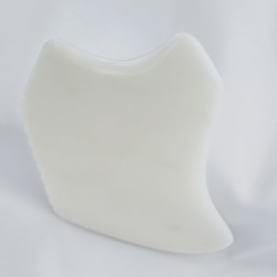 Körpermassage-Werkzeug mit natürlichem weißen Jade-Stein Gua Sha Scraping Board Guasha Facial Spa Hautpflege Beauty Salon