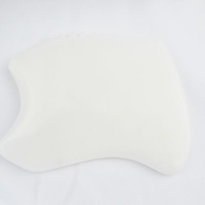 Körpermassager Neuer Stil Reiner natürlicher weißer Jade Gesichts Anti-Aging Gua Sha Board Edelstein Hautpflege Massage Jade Stein Guasha Tool