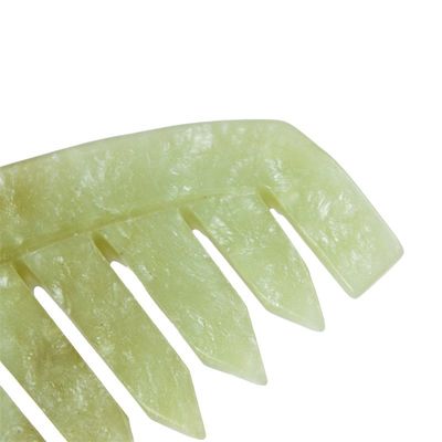 2024 Natürliche Xiuyan Jade Gua Sha Kopfhaut Massage Kamm für den Kopf Massager Körper Muskeln Haargesundheitspflege und Kopfschmerzlinderung
