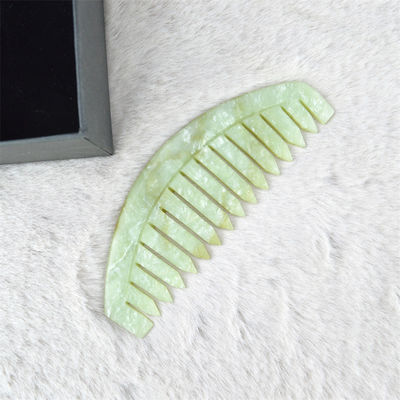 2024 Natürliche Xiuyan Jade Gua Sha Kopfhaut Massage Kamm für den Kopf Massager Körper Muskeln Haargesundheitspflege und Kopfschmerzlinderung