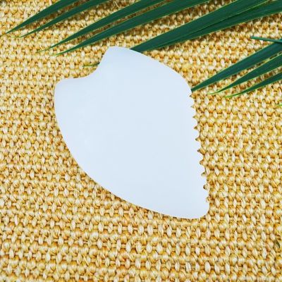 2024 Afghanistan White Jade Gua Sha Scraping Board Customized Logo verfügbar für Muskelmassage und Hautgesundheitspflege