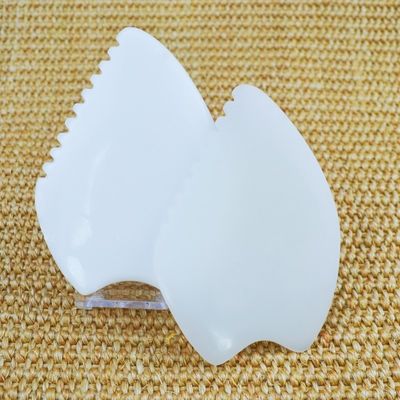 2024 Afghanistan White Jade Gua Sha Scraping Board Customized Logo verfügbar für Muskelmassage und Hautgesundheitspflege