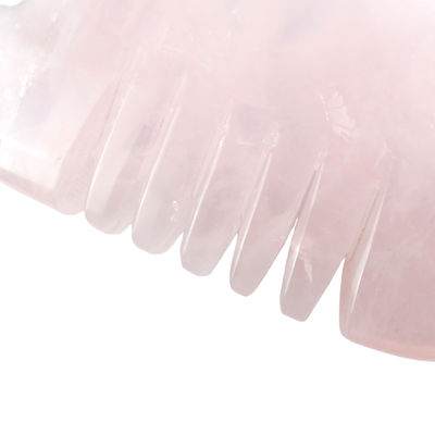Rose Quarz Gua Sha Kamm Fischform Kopfpflegeprodukt für natürliche Kristallmassage