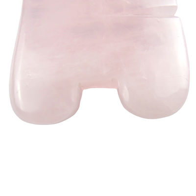 Rose Quarz Gua Sha Kamm Fischform Kopfpflegeprodukt für natürliche Kristallmassage
