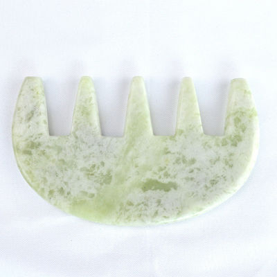 Gesichtsmassager Jade Stein Gua Sha Kamm Kopf Kopfhaut Guasha Massagetool für Ganzkörpermassage Bereich Custom Logo