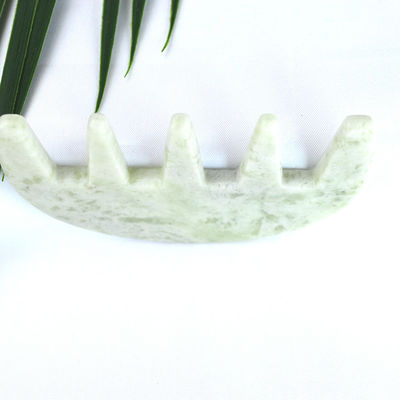 Gesichtsmassager Jade Stein Gua Sha Kamm Kopf Kopfhaut Guasha Massagetool für Ganzkörpermassage Bereich Custom Logo
